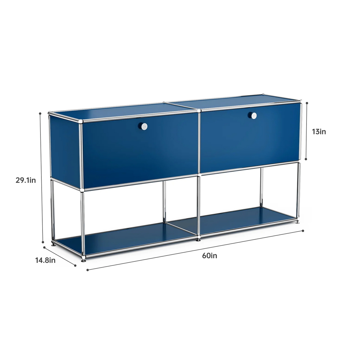 Modern Storage Cabinet Stainless Metal Organizer TV Stand Cabinet for Living Room and Home Office Furniture
