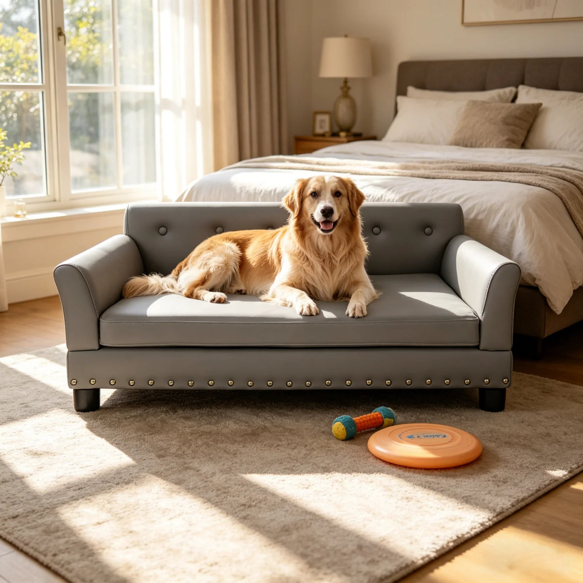 BINGOPAW Elevated Dog Sofa Bed With Removable Cushion