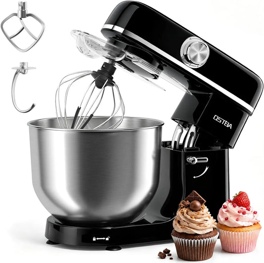 Stand Mixer, 6 Speed Tilt-Head Electric Kitchen Mixer with 6.3QT Bowl