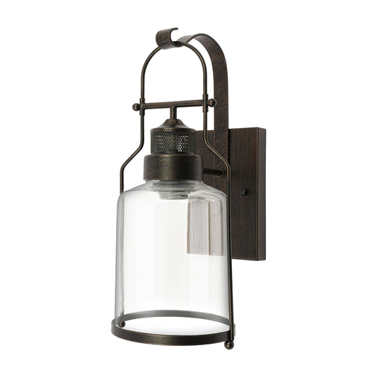 Wall Sconce Industrial Vintage Glass Lamp E26 E27 Socket Rust Iron Hand Painted Durable Indoor Lighting Bedroom Living Room Home Decoration 110-220V